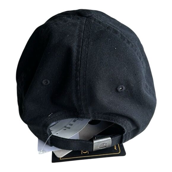 Carhartt WIP Madison Logo Cap Black White | Work In Progress Hat - Picture 5 of 10